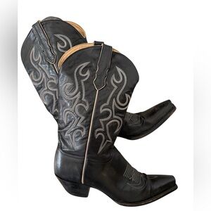 Vintage LIBERTY Black Western Cowboy Boots men’s 12